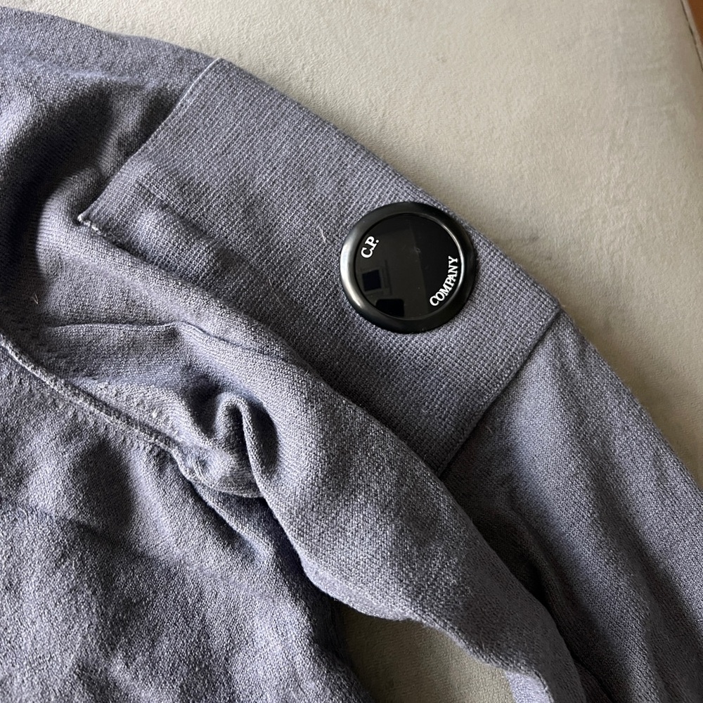 C.P. Company Gray Zip Up Sweater